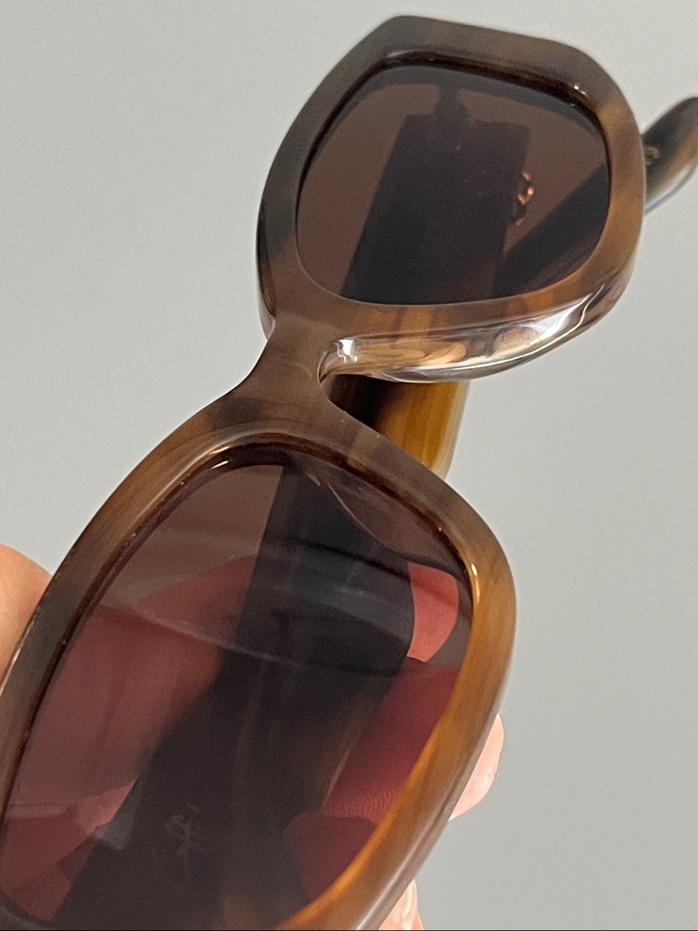DEZI Cuffed Sunglasses Half & Half Tortoise Congnac -Gold - Picture 12 of 16